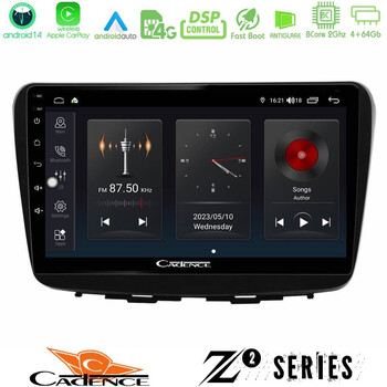 Cadence z2 Series 8core Android14 4+64gb  Suzuki Baleno 2016-2021 Navigation Multimedia Tablet 9" με Carplay & Android Auto u-z2-Sz0513