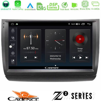 Cadence z2 Series 8core Android14 4+64gb  Toyota Prius 2004-2009 Navigation Multimedia Tablet 9" με Carplay & Android Auto u-z2-Ty1015