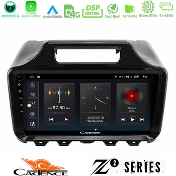 Cadence z2 Series 8core Android14 4+64gb  Toyota iq 2008 – 2015 Navigation Multimedia Tablet 9" με Carplay & Android Auto με Carplay & Android Auto u-z2-Ty2197