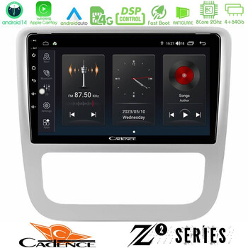 Cadence z2 Series 8core Android14 4+64gb  vw Scirocco 2008-2014 Navigation Multimedia Tablet 9" με Carplay & Android Auto u-z2-Vw0057sl