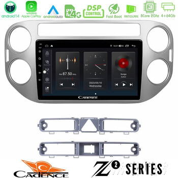 Cadence z2 Series 8core Android14 4+64gb  vw Tiguan Navigation Multimedia Tablet 9" με Carplay & Android Auto u-z2-Vw0083