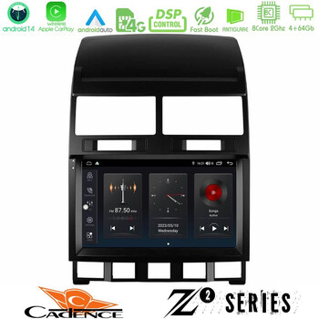 Cadence z2 Series 8core Android14 4+64gb  vw Touareg 2002 – 2010 Navigation Multimedia Tablet 9" με Carplay & Android Auto u-z2-Vw0849
