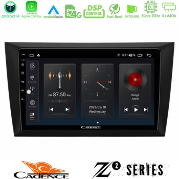 Cadence z2 Series 8core Android14 4+64gb  vw Golf 6 Navigation Multimedia Tablet 9" με Carplay & Android Auto u-z2-Vw0999