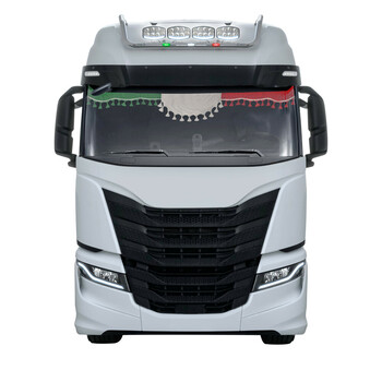L9600.3 . ΚΟΥΡΤΙΝΑ ΝΤΑΛΙΚΑΣ ITALIAN WAVE ΣΗΜΑΙΑ ΙΤΑΛΙΑΣ 200cm LAMPA - 1 TEM