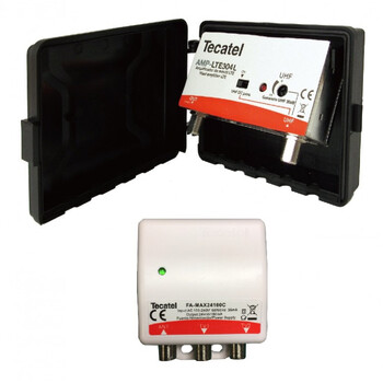 ΕΝΙΣΧΥΤΗΣ ΙΣΤΟΥ UHF 30db 5G LTE TECATEL (AMP-MAX-LTE304L-5G)