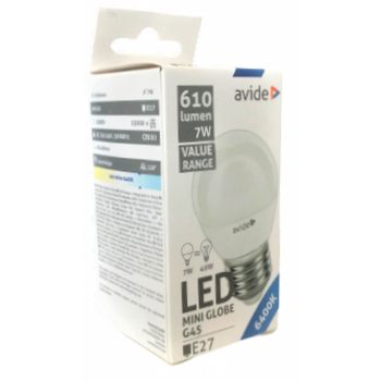 ΛΑΜΠΑ LED AVIDE 7W Ε27 6400Κ MINI GLOBE (AV-921266)