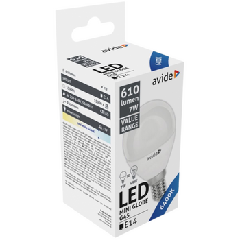 ΛΑΜΠΑ LED AVIDE 7W Ε14 6400Κ MINI GLOBE (AV-921204)