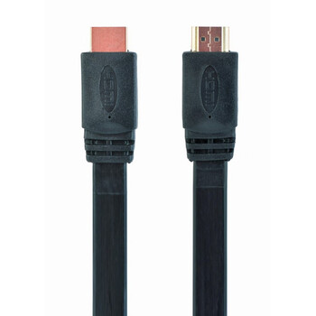 CABLEXPERT HIGH SPEED HDMI FLAT CABLE WITH ETHERNET 3M BLACK