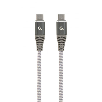 CABLEXPERT 60W TYPE-C PD PREMIUM CHARGING & DATA CABLE 1,5M SPACEGREY