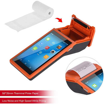 NETUM ALL IN ONE BT/WIFI 2GB+16G ANDROID POS TERMINAL RECEIPT PRINTER ORANGE