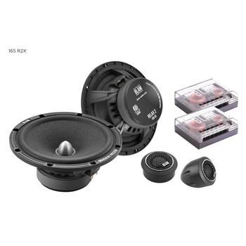 165r2x System Includes two 165 mm (6.5”) Woofers, two 20 mm (3/4”) Soft Dome Tweeters, two 2-way Crossovers: 12 Db/octave High Pass and 6 Db/octave low-Pass With Adjustable Tweeter Level: +3 db, 0 db or Attenuated -3 db.