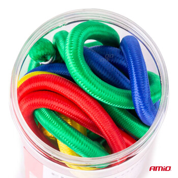 02836/AM . ΧΤΑΠΟΔΙΑ ΕΛΑΣΤΙΚΑ (4mmΧ25cm 4ΤΕΜ)(8mmX45cm 2ΤΕΜ)(8mmΧ60cm 2ΤΕΜ)(8mmX75cm 2ΤΕΜ)(8mmX90cm 2ΤΕΜ) AMIO - 12 ΤΕΜ.