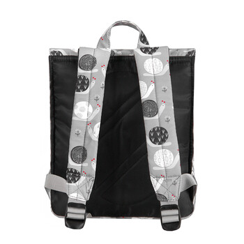 8848 BACKPACK FOR CHILDREN WITH SNAILS PRINT GREY