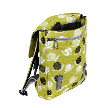 8848 BACKPACK FOR CHILDREN WITH SNAILS PRINT YELLOW