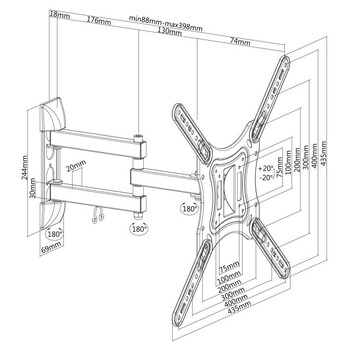 SBOX WALL MOUNT 23"-55"