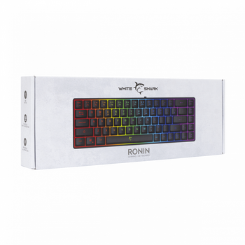 WHITE SHARK RGB GAMING MEMBRANE KEYBOARD RONIN BLACK