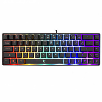 WHITE SHARK RGB GAMING MEMBRANE KEYBOARD RONIN BLACK