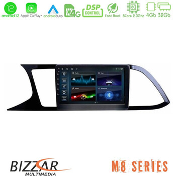 Bizzar m8 Series Seat Leon 2013 – 2019 8core Android12 4+32gb Navigation Multimedia Tablet 9&quot; u-m8-St0790