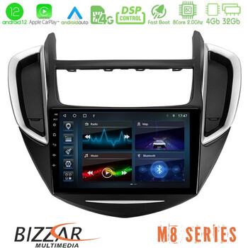Bizzar m8 Series Chevrolet Trax 2013-2020 8core Android12 4+32gb Navigation Multimedia Tablet 9&quot; u-m8-Cv0053