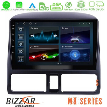 Bizzar m8 Series Honda crv 2002-2006 8core Android12 4+32gb Navigation Multimedia Tablet 9&quot; u-m8-Hd0873