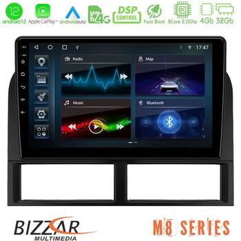 Bizzar m8 Series Jeep Grand Cherokee 1999-2004 8core Android12 4+32gb Navigation Multimedia Tablet 9&quot; u-m8-Jp027n