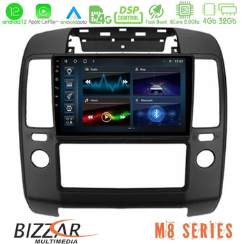 Bizzar m8 Series Nissan Navara 8core Android12 4+32gb Navigation Multimedia Tablet 9&quot; u-m8-Ns0900