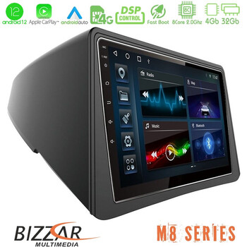 Bizzar m8 Series Opel Mokka 8core Android12 4+32gb Navigation Multimedia Tablet 9&quot; u-m8-Op066