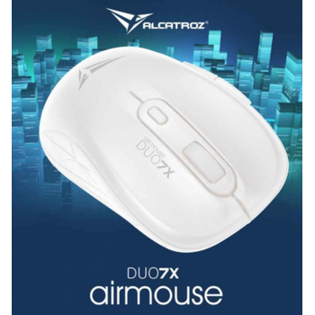 ALCATROZ SILENT AIRMOUSE DUO 7X WIRELESS/BT MOUSE WHITE
