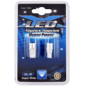 XLED  Λάμπες LED Τ10 ψείρες 1W 2 ΤΕΜ.