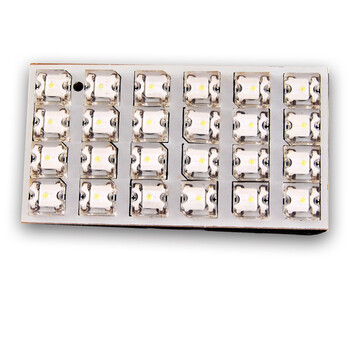 XLED  Λάμπα πλαφονιέρας με 24 LED, 35x65mm, λευκό 1 ΤΜΧ