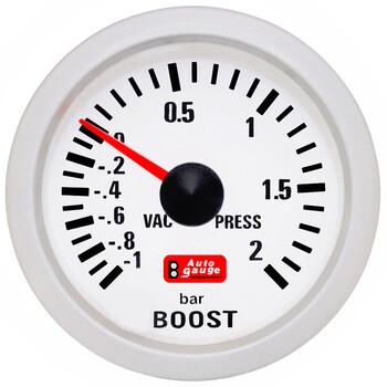 Auto Gauge  ΜΠΑΡΟΜΕΤΡΟ ΛΕΥΚΟ A.G.
