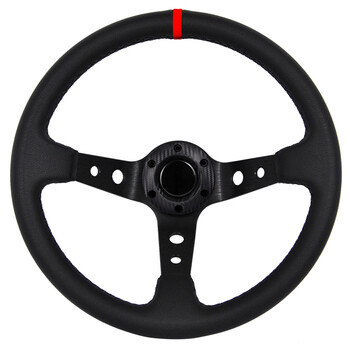 OEM  ΤΙΜΟΝΙ ΒΑΘΥ ΜΑΥΡΟ DARK SPY 35cm - ΜΑΥΡΟ/ΚΟΚΚΙΝΟ