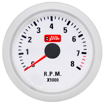 Auto Gauge  ΣΤΡΟΦΟΜΕΤΡΟ ΛΕΥΚΟ A.G.