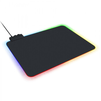 Mousepad iMICE GMS-WT5 Soft με RGB LED περιμετρικό φωτισμό 350x250mm Μαύρο