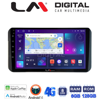 LM Digital - LM ZD8754H GPS Οθόνη OEM Multimedia Αυτοκινήτου για  (CarPlay/AndroidAuto/BT/GPS/WIFI/GPRS) electriclife