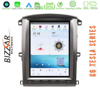 Bizzar Toyota Land Cruiser J100 Android 11 (8+128gb) Tesla Multimedia Station 12,1&quot; u-ts-g6-Ty01