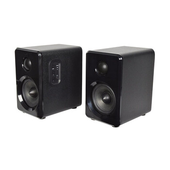 AvLink ABS35BLK Ενεργά Bluetooth Ηχεία Βιβλιοθήκης 3.5" 15W RMS Μαύρα με USB, MicroSD (Ζεύγος)