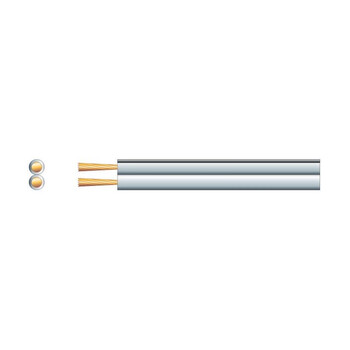 Mercury 801.696UK-1 SP-25 (2 x 2.50mm²) Καλώδιο Ηχείου Λευκό (Ανά Μέτρο)