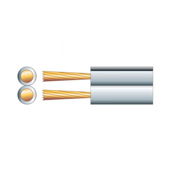 Mercury 801.696UK-1 SP-25 (2 x 2.50mm²) Καλώδιο Ηχείου Λευκό (Ανά Μέτρο)