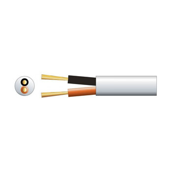 Mercury 801.878UK Καλώδιο Ηχείων 2 x 2.01mm² Διπλής Μόνωσης 100V Line Εξωτερικού Χώρου 100m White
