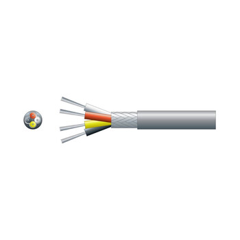 Mercury 804.263UK-1 Καλώδιο Σήματος 4 x 0.20mm² Γκρι (Ανά Μέτρο)