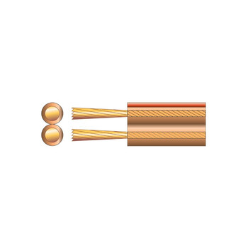 Mercury 807.049UK-1 Καλώδιο Ηχείων 2 x 1.5mm² Διαφανές 100m (Ανά Μέτρο)