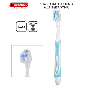 Beper 40.912a Ηλεκτρική Οδοντόβουρτσα Sonic Vibrance Γαλάζια