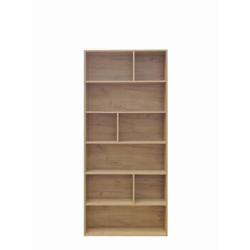 Βιβλιοθήκη Evergin pakoworld mdf σε oak απόχρωση 80x30x180εκ