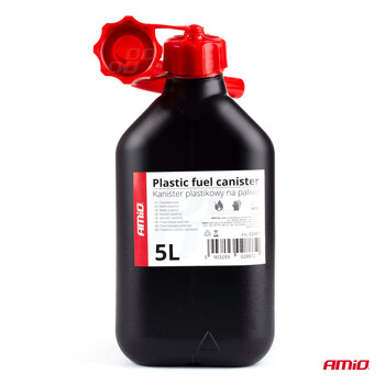 02887/AM . ΜΠΕΤΟΝΙ ΠΛΑΣΤΙΚΟ 5L ΜΑΥΡΟ ΜΕ ΚΟΚΚΙΝΟ ΣΤΟΜΙΟ