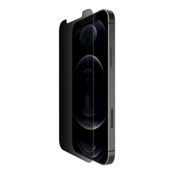 Belkin OVA031zz Tempered Glass Privacy Anti-Microbial Screen Protector for iPhone 12 Pro Max