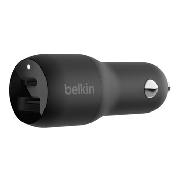 Belkin CCB004btBK Dual Car Charger with PPS 37W