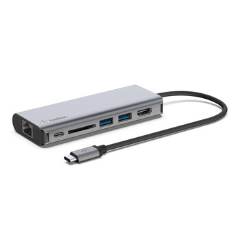 Belkin AVC008btSGY USB-C 6-in-1 Multiport Adapter
