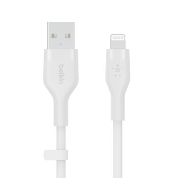 Belkin CAA008bt1MWH BOOST↑CHARGE™ Flex USB-A Cable with Lightning Connector