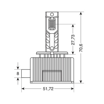 L5855.5 . D8S 12/24V 35W 6.000K 8000lm LED SEOUL CSP-3570chips CAN BUS PLUG & PLAY LAMPA - 2ΤΕΜ.